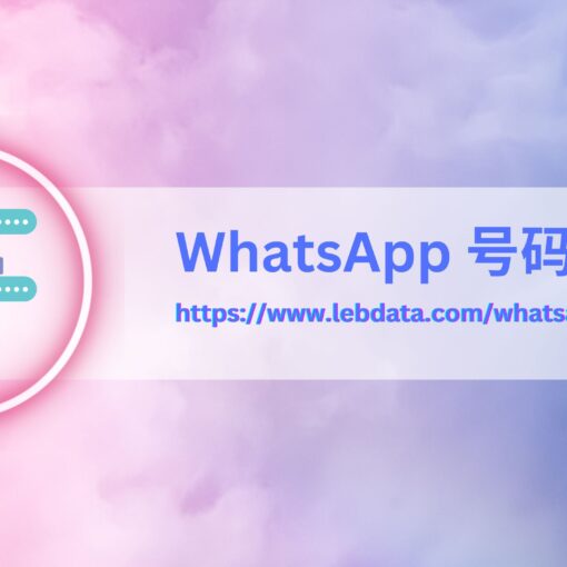 WhatsApp 号码数据