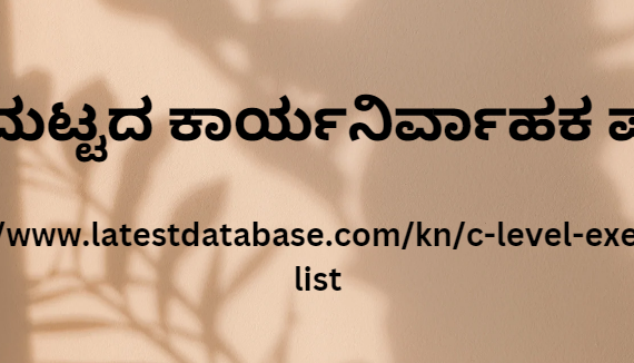 ಸಿ ಮಟ್ಟದ ಕಾರ್ಯನಿರ್ವಾಹಕ ಪಟ್ಟಿ